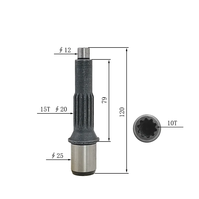 Suitable for Ishikawajima-IHI 40NS Excavator Travel Motor Gear Pump Shaft/Motor Shaft 10/15 Teeth
Suitable for Ishikawajima-IHI 40NS Excavator Travel Motor Gear Pump Shaft/Motor Shaft 10/15 Teeth