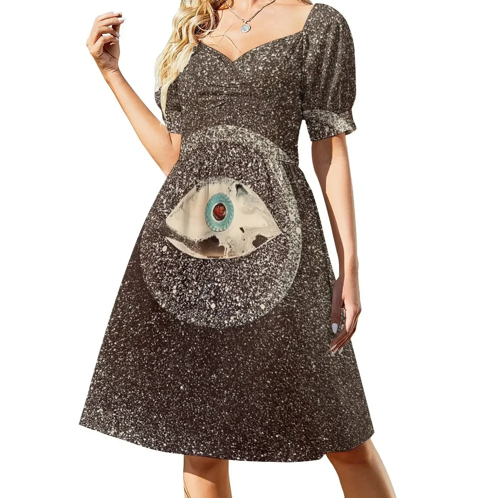 Clear Vision Short-Sleeved Dress clothing women summer 2025 chic and elegant evening dress
Clear Vision Short-Sleeved Dress clothing women summer 2025 chic and elegant evening dress