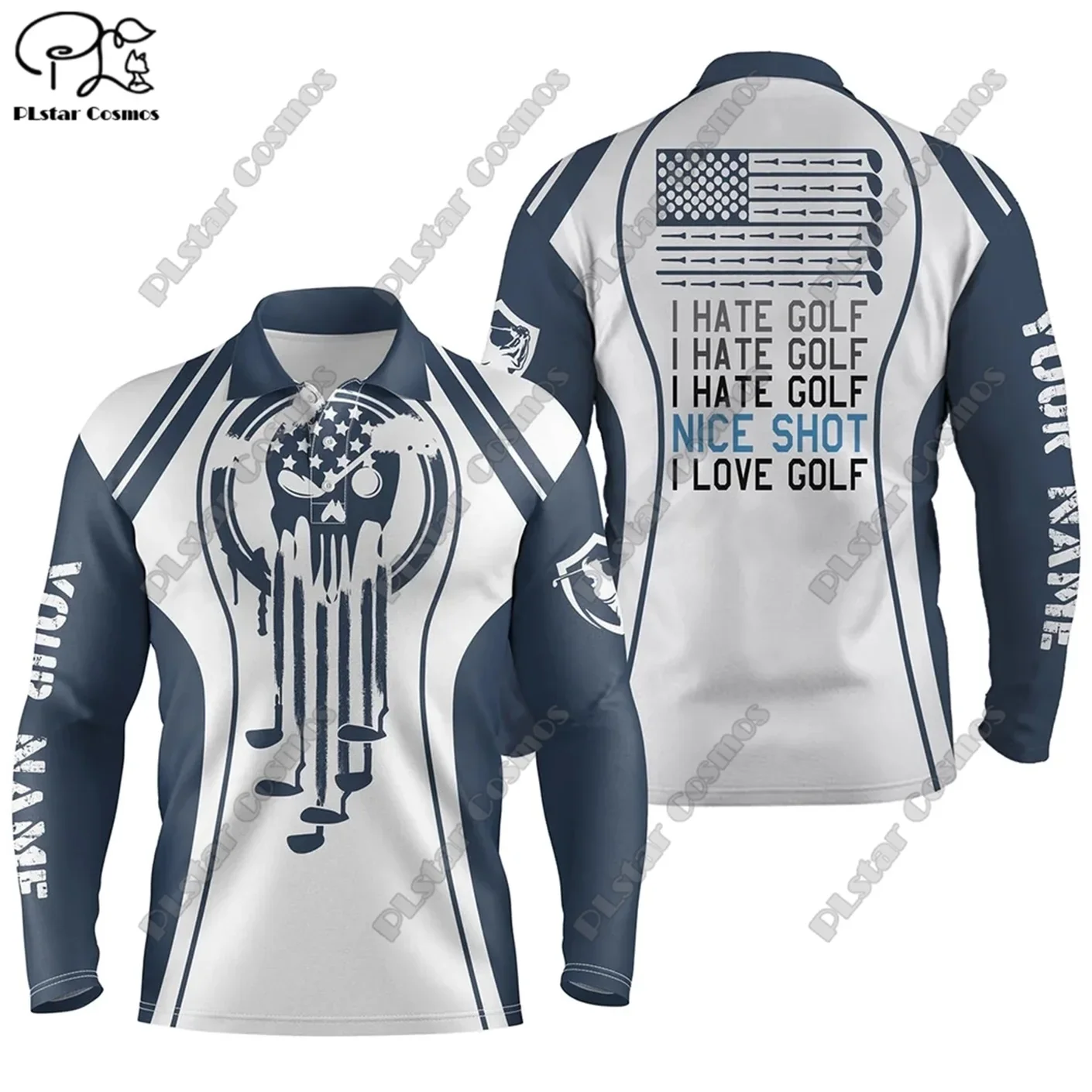 New 3D Printed Golf Multi-Color POLO Long Sleeve T-Shirt Unisex Team Gift Customizable with Name and Team Name CX-4
New 3D Printed Golf Multi-Color POLO Long Sleeve T-Shirt Unisex Team Gift Customizable with Name and Team Name CX-4