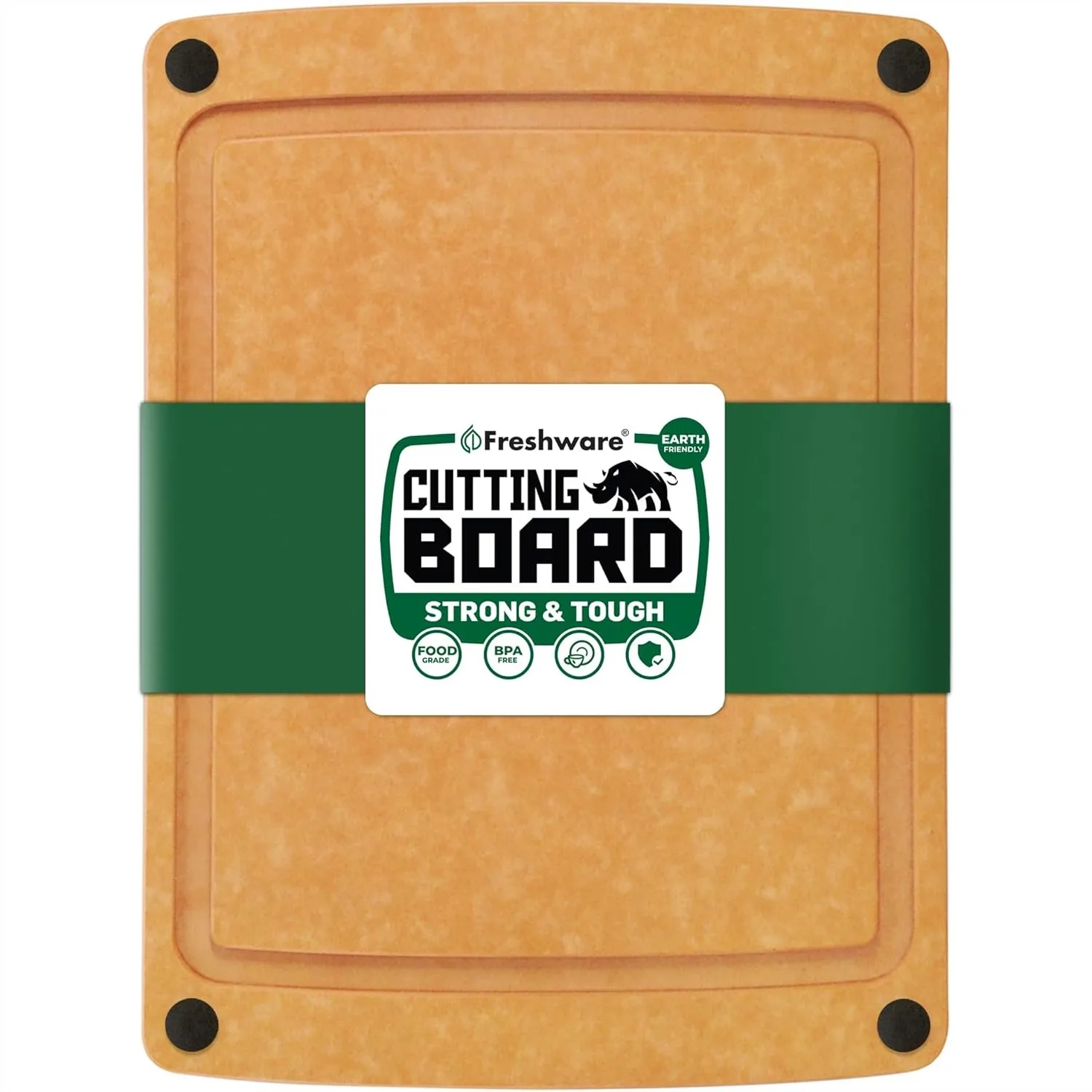 Wood Cutting Board for Kitchen, Juice Groove with Non-Slip Silicone Feet, 20x14 Inch, Dishwasher Safe
Wood Cutting Board for Kitchen, Juice Groove with Non-Slip Silicone Feet, 20x14 Inch, Dishwasher Safe