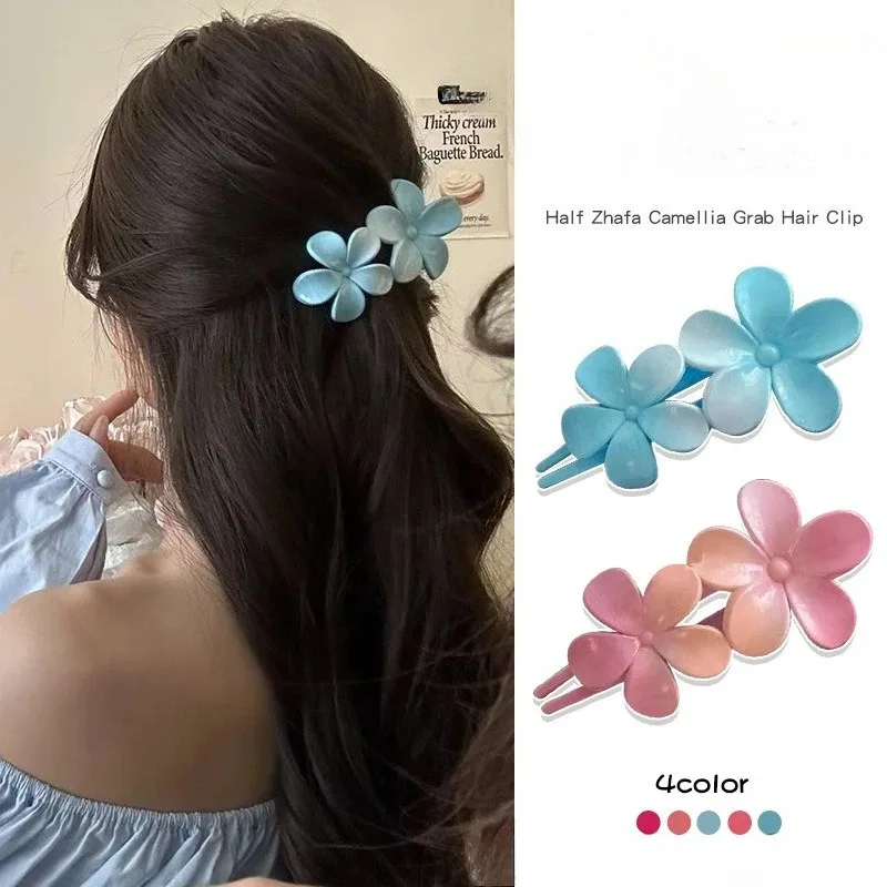 Colorful Flower Hair Clip Claws Matte Hair Claw Clips For Women Girl Thin Thick Curly Hairs Girl Kids Hairs Accessories Barrette
Colorful Flower Hair Clip Claws Matte Hair Claw Clips For Women Girl Thin Thick Curly Hairs Girl Kids Hairs Accessories Barrette