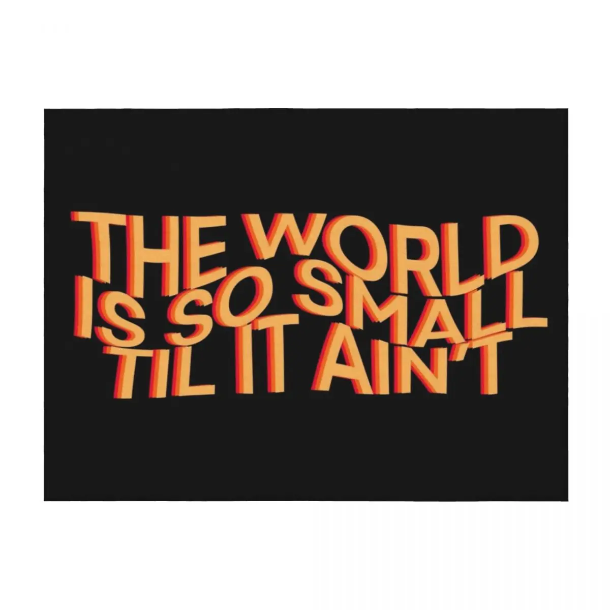 The world is so small Throw Blanket heavy to sleep Soft Plaid Warm Bed covers Blankets
The world is so small Throw Blanket heavy to sleep Soft Plaid Warm Bed covers Blankets