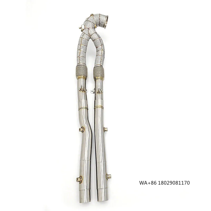 Высокопроизводительная спортивная выхлопная система из нержавеющей стали без катализатора для RS3/TTRS 2.5T 2021-2025: тюнингованный выпускной коллектор и даунпайп
Высокопроизводительная спортивная выхлопная система из нержавеющей стали без катализатора для RS3/TTRS 2.5T 2021-2025: тюнингованный выпускной коллектор и даунпайп