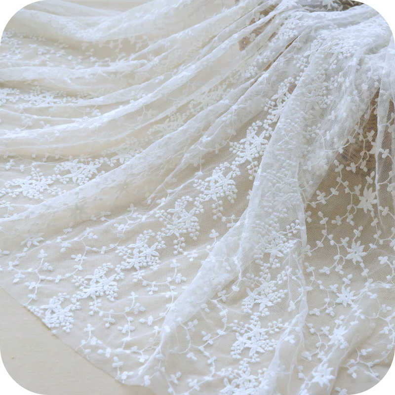White Mesh jacquard embroidery tulle lace fabric skirt diy craft wedding dress clothes accessories-5yards
White Mesh jacquard embroidery tulle lace fabric skirt diy craft wedding dress clothes accessories-5yards