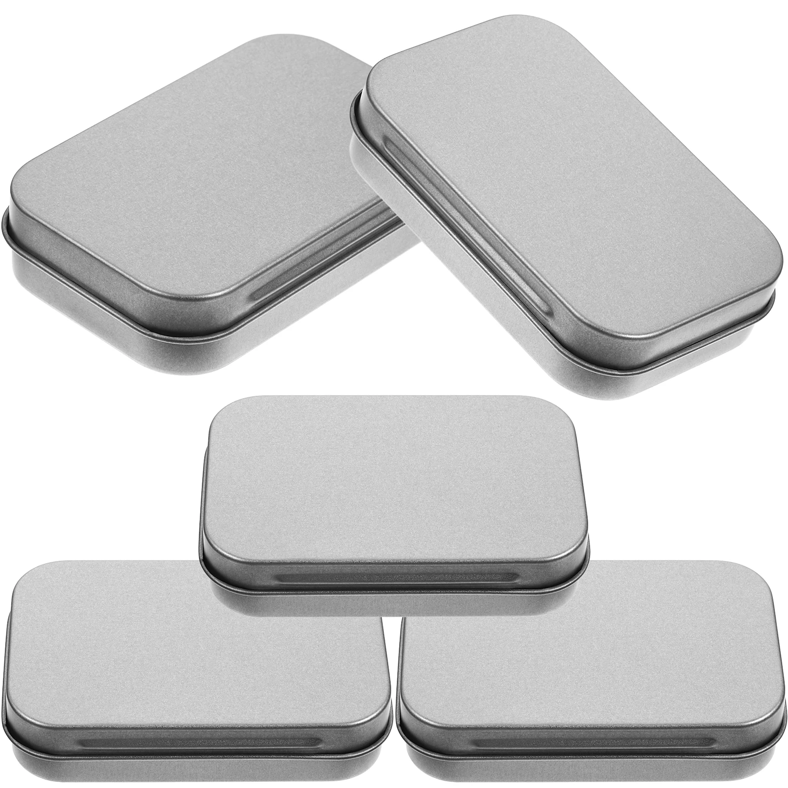 5pcs Silver Tinplate Containers Hinged Lid Small Storage Boxes for Gum Cards Jewelry Portable Size Frosted Iron Box Tinplate
5pcs Silver Tinplate Containers Hinged Lid Small Storage Boxes for Gum Cards Jewelry Portable Size Frosted Iron Box Tinplate