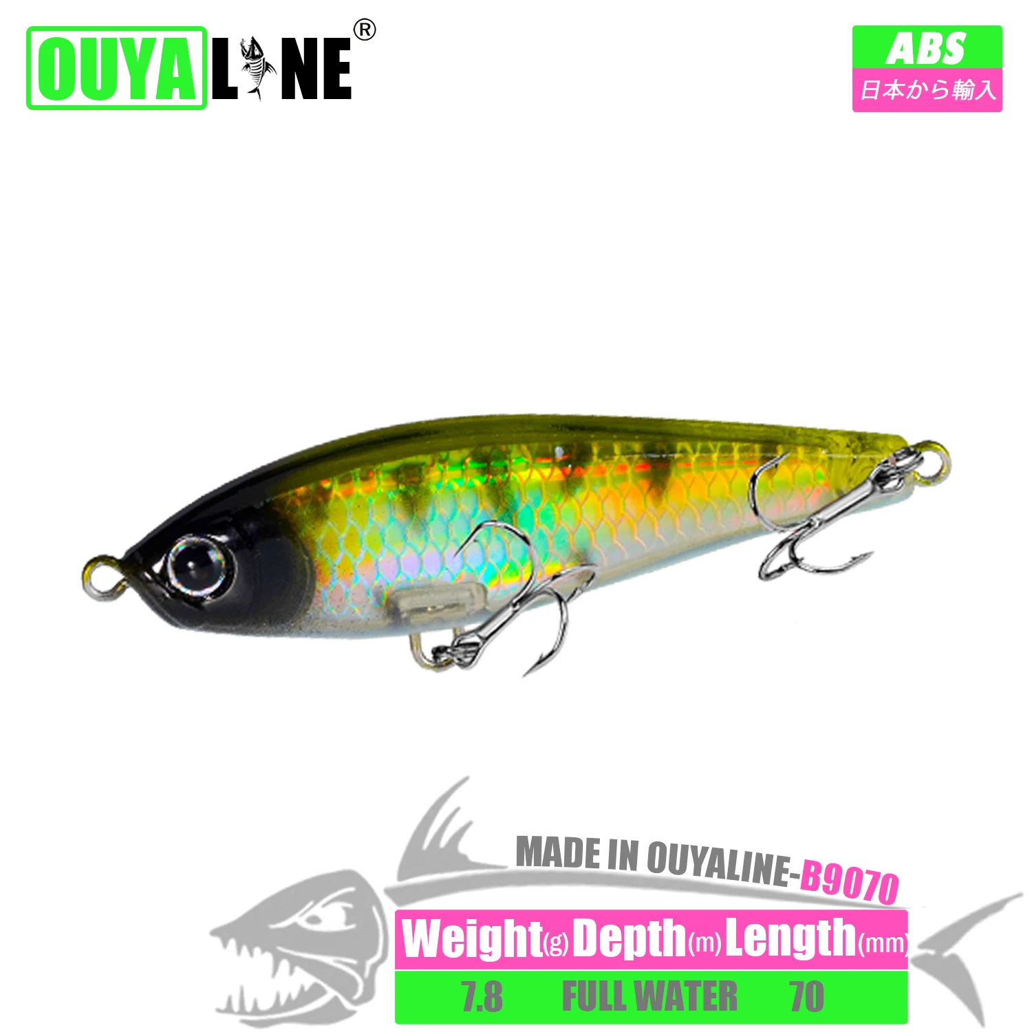 Pencil Sinking Fishing Lure Isca Artificial Weights 7.8g 7cm Bait Bass Kit Pesca Wobblers Trolling Carp Fish Tackle Goods Leurre
Pencil Sinking Fishing Lure Isca Artificial Weights 7.8g 7cm Bait Bass Kit Pesca Wobblers Trolling Carp Fish Tackle Goods Leurre