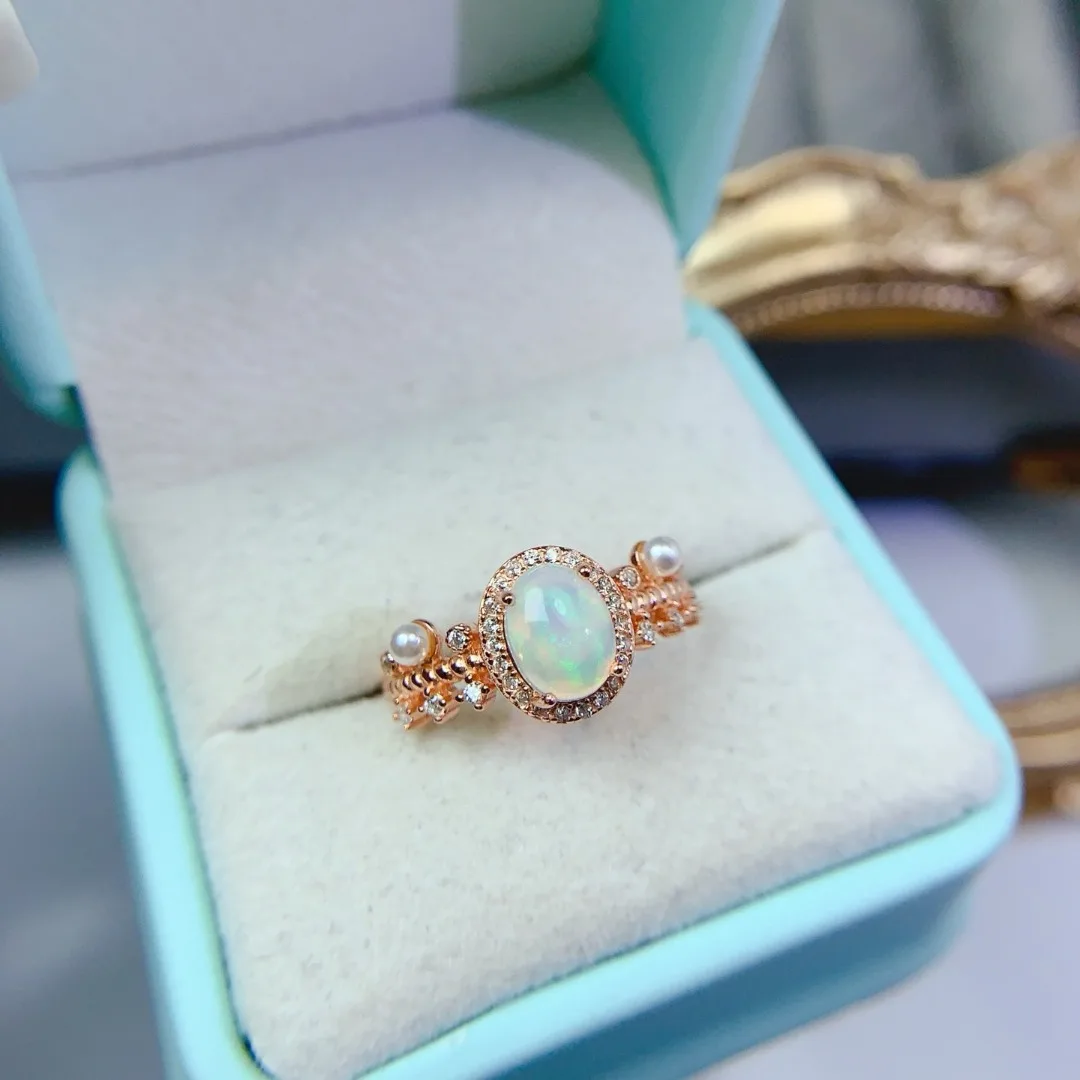 Exquisite Natural Opal Ring in 925 Silver Light Luxury for Festive Gifts Elegant Romantic Jewelry To Enhance Temperament
Exquisite Natural Opal Ring in 925 Silver Light Luxury for Festive Gifts Elegant Romantic Jewelry To Enhance Temperament