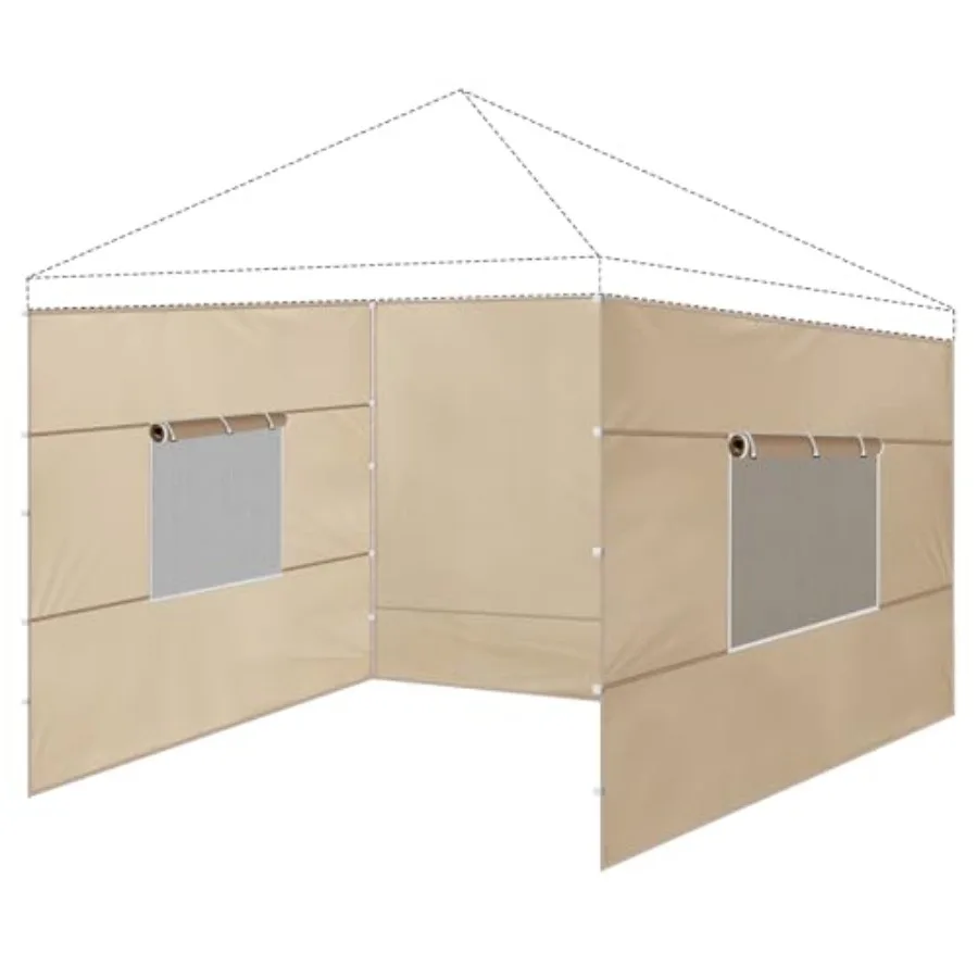 3 Pcs 10x10 Canopy Sidewalls with Roll-up Windows for 10x10 Pop Up Canopy Straight Leg Outdoor Instant Canopy Sidewall Waterpro
3 Pcs 10x10 Canopy Sidewalls with Roll-up Windows for 10x10 Pop Up Canopy Straight Leg Outdoor Instant Canopy Sidewall Waterpro