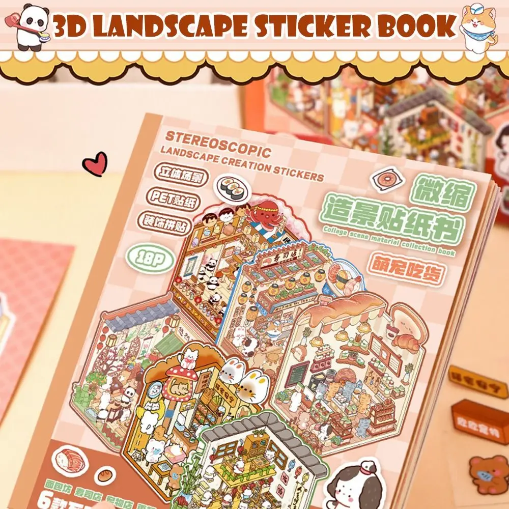 Cartoon 3D Landscape Sticker Book Three-dimensional DIY Cabin Scene Pocket Sticker Sticker Cabin Scene Student Kid Child
Cartoon 3D Landscape Sticker Book Three-dimensional DIY Cabin Scene Pocket Sticker Sticker Cabin Scene Student Kid Child