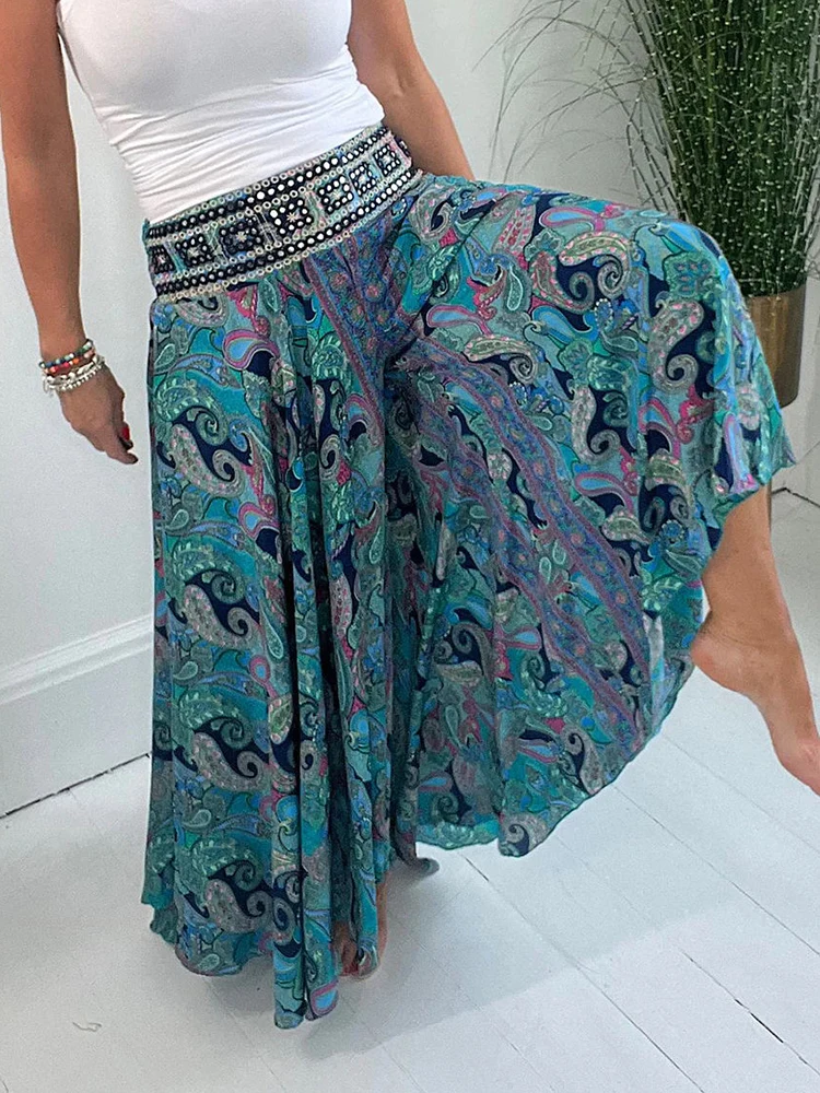 New Loose Holiday Wide Leg Pants Bohemian Women Spring Summer Printed Patchwork 2023 Loungewear Trousers Streetwear Dropshipping
New Loose Holiday Wide Leg Pants Bohemian Women Spring Summer Printed Patchwork 2023 Loungewear Trousers Streetwear Dropshipping