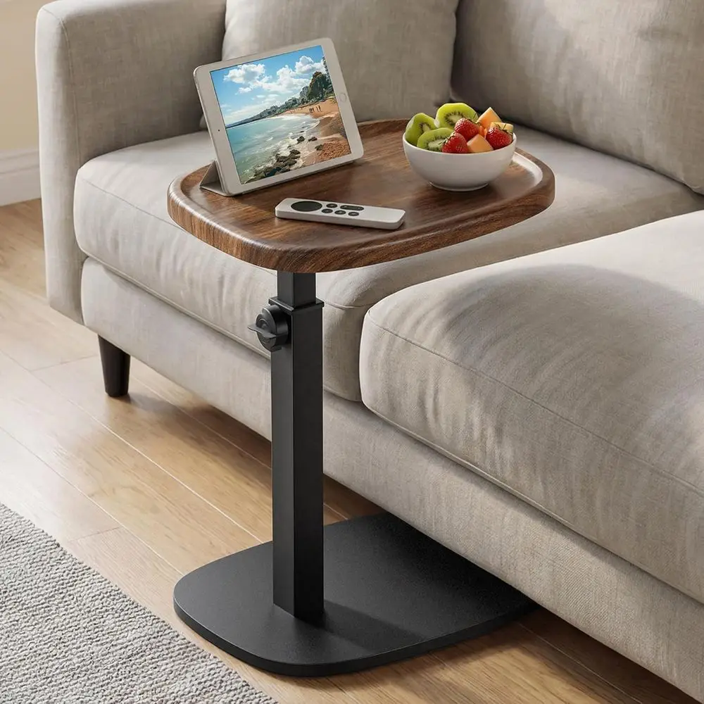 Adjustable Height Side Table for Couch, Living Room, Bedroom - Compact Design, 11.8 x 15.7 x 27.2, Walnut Brown & Ink Black
Adjustable Height Side Table for Couch, Living Room, Bedroom - Compact Design, 11.8 x 15.7 x 27.2, Walnut Brown & Ink Black