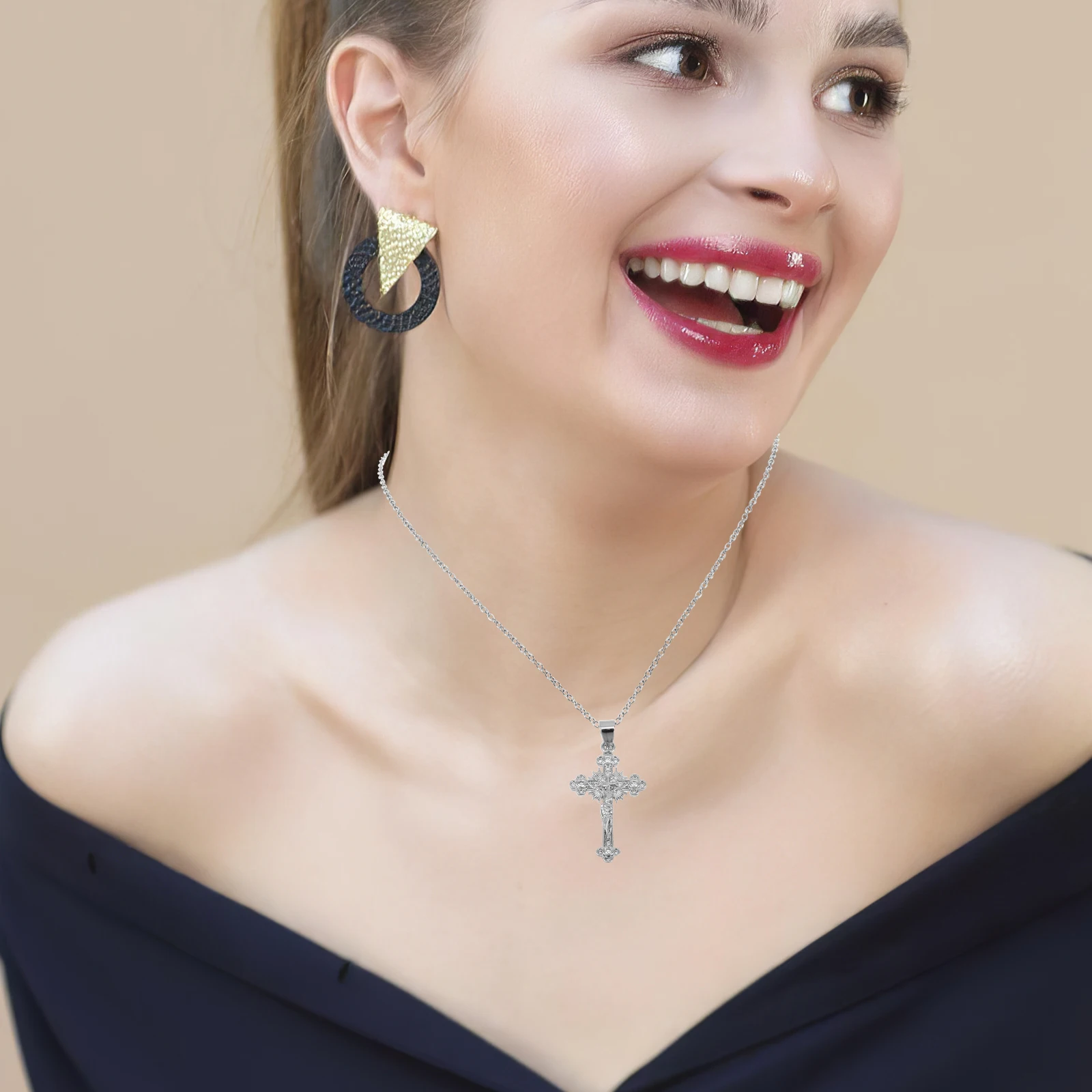 Cross Pendant Charm for Jewelry Making Mini Crucifix Dangle DIY Religious Accessories Necklace Bracelet Crafting Charm
Cross Pendant Charm for Jewelry Making Mini Crucifix Dangle DIY Religious Accessories Necklace Bracelet Crafting Charm