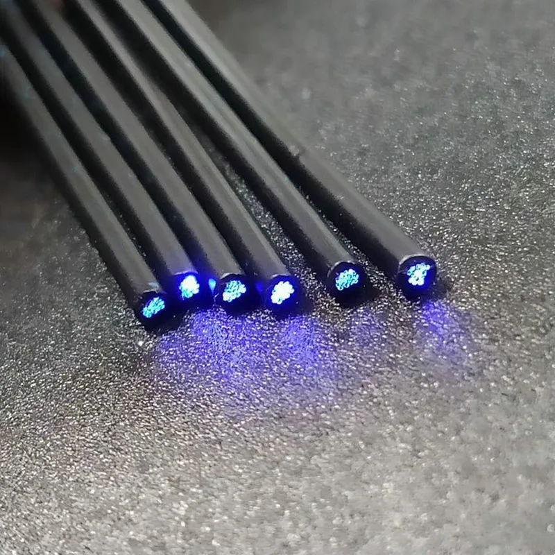 300m Decorative Black PVC Sheather Fiber optic cable 25pcs*0.75mm(Dia.)in ONE PE jacket PMMA Plastic Optical string DIY Lighting
300m Decorative Black PVC Sheather Fiber optic cable 25pcs*0.75mm(Dia.)in ONE PE jacket PMMA Plastic Optical string DIY Lighting
