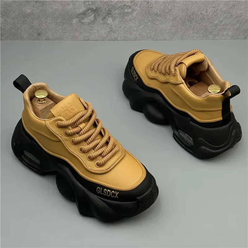 Autumn Winter Comfortable Men's Thick Platform Sneakers Fashion Casual Shoe Sports Trainers Tenis Designer Style Men Shoes
Autumn Winter Comfortable Men's Thick Platform Sneakers Fashion Casual Shoe Sports Trainers Tenis Designer Style Men Shoes