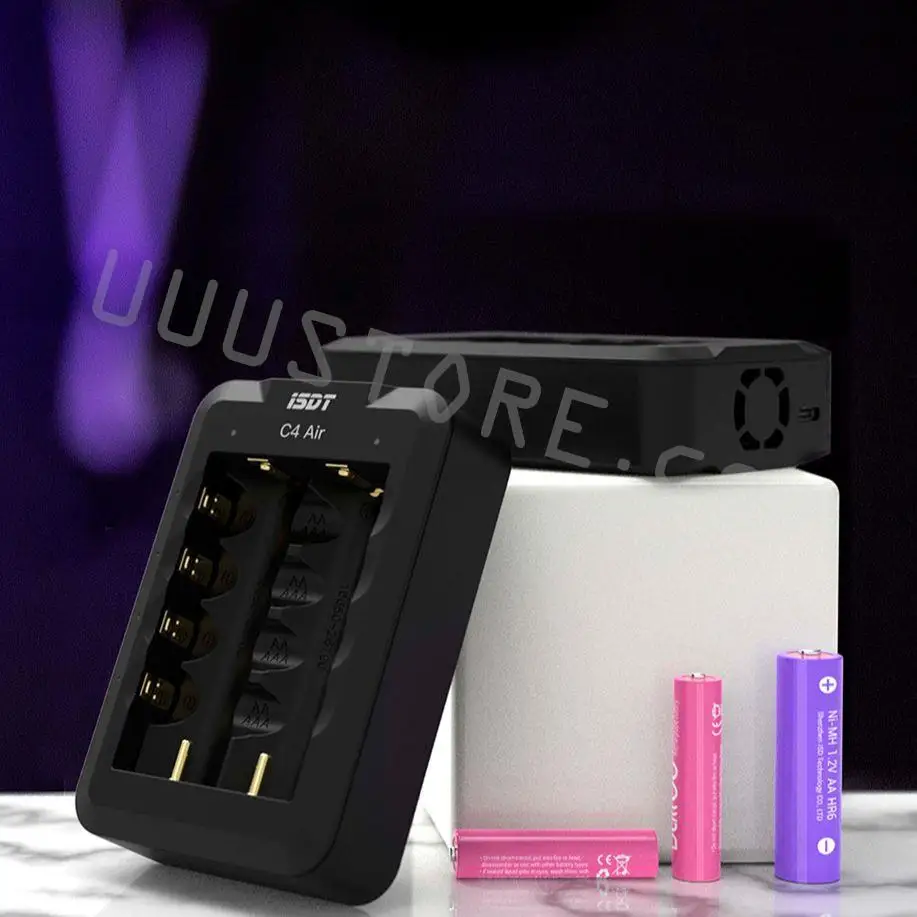 Интеллектуальное зарядное устройство ISDT C4 Air USB Type-C, 6 отсеков, 4 а, с подключением к приложению для литий-ионных аккумуляторных батарей AA AAA
Интеллектуальное зарядное устройство ISDT C4 Air USB Type-C, 6 отсеков, 4 а, с подключением к приложению для литий-ионных аккумуляторных батарей AA AAA