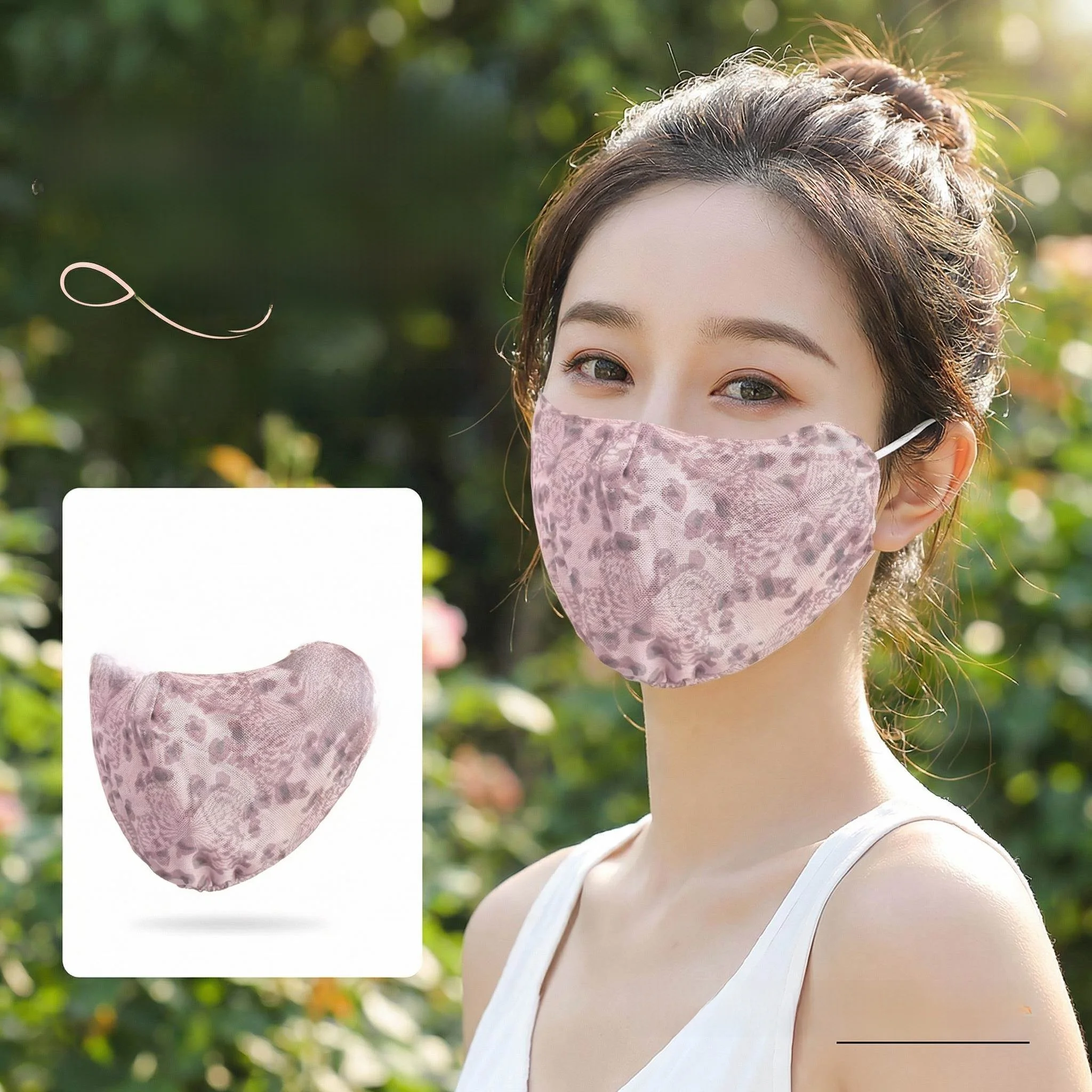 Special Beautiful Summer Thin Breathable Ice Silk Face Mask Women's Sun Protection UV Protection Washable Decorative Mask
Special Beautiful Summer Thin Breathable Ice Silk Face Mask Women's Sun Protection UV Protection Washable Decorative Mask