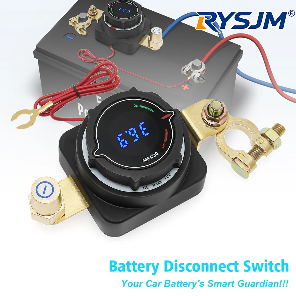 Upgrade 300A Battery Disconnect Switch with Voltmete Switch 12-48V Power Master Isolator Cut/Shut Off Switch DC5-80V for all car
Upgrade 300A Battery Disconnect Switch with Voltmete Switch 12-48V Power Master Isolator Cut/Shut Off Switch DC5-80V for all car