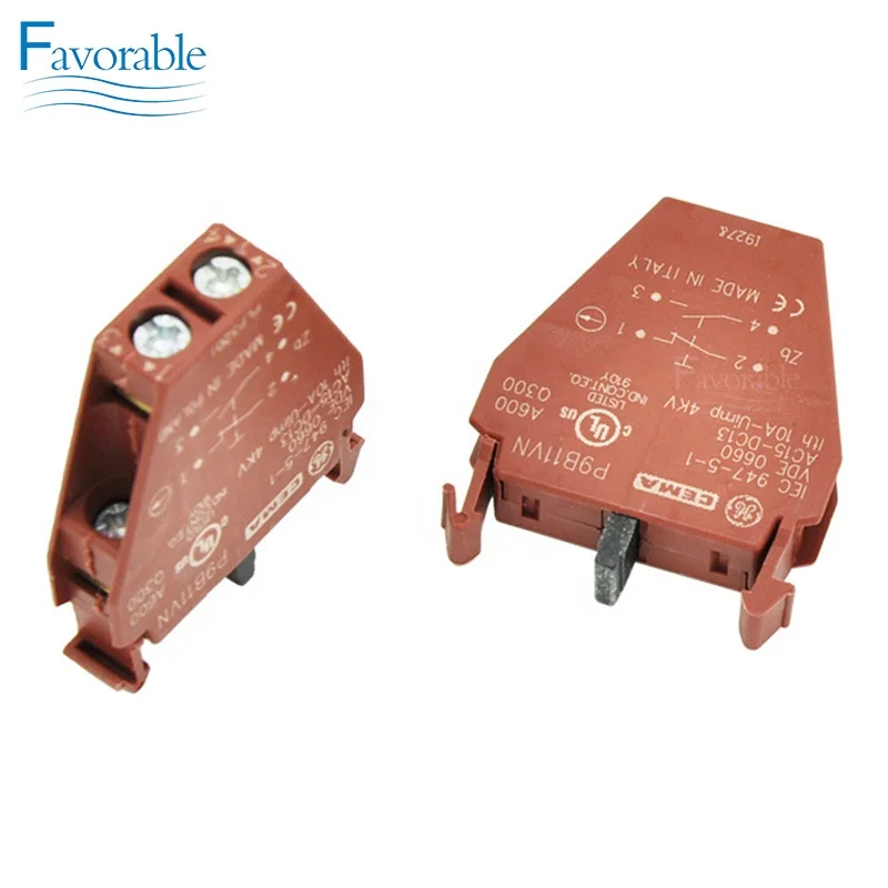 Cema P9b11vn Contact Block for GT7250 S7200 Textile Machine Parts 925500575
Cema P9b11vn Contact Block for GT7250 S7200 Textile Machine Parts 925500575