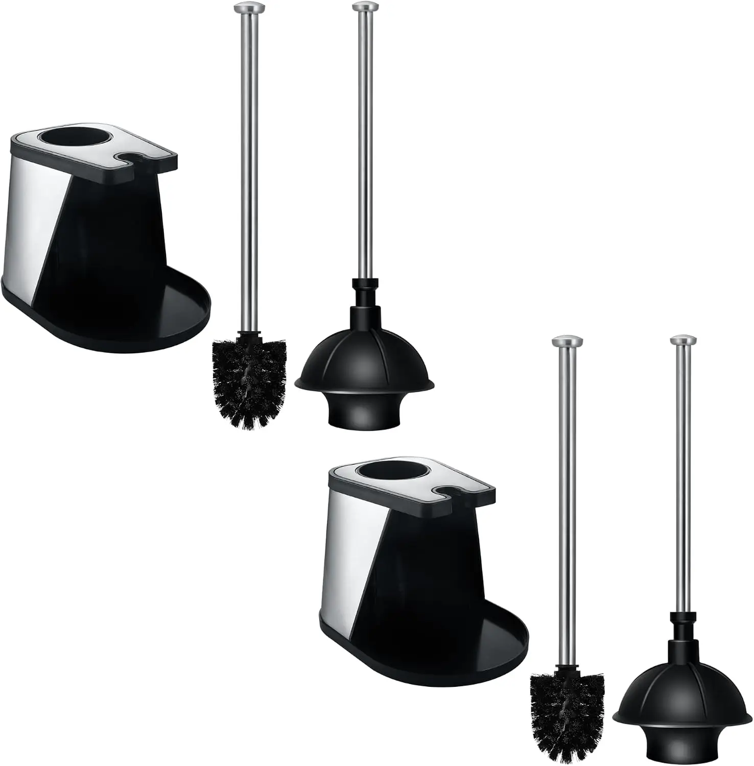 Products Modern Deluxe Freestanding Toilet Brush and Plunger Combo 2 Pack
Products Modern Deluxe Freestanding Toilet Brush and Plunger Combo 2 Pack