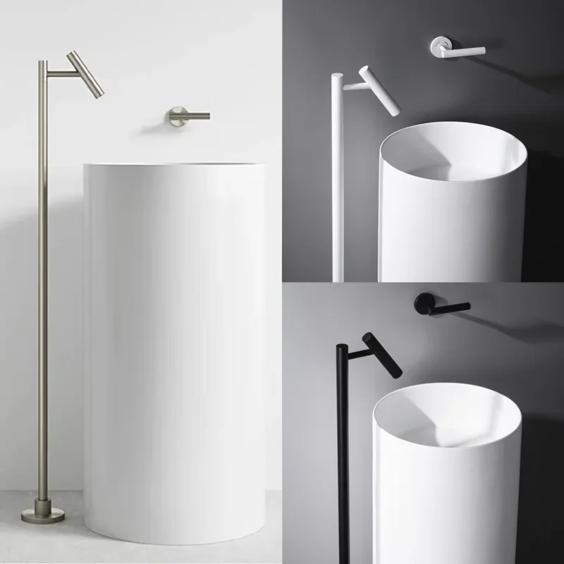 Floor Standing Bathroom Faucet High Tall Basin Tap Bathub Faucet Cold And Hot Water Column Vertical Mixer Sink Tap Single Handle
Floor Standing Bathroom Faucet High Tall Basin Tap Bathub Faucet Cold And Hot Water Column Vertical Mixer Sink Tap Single Handle