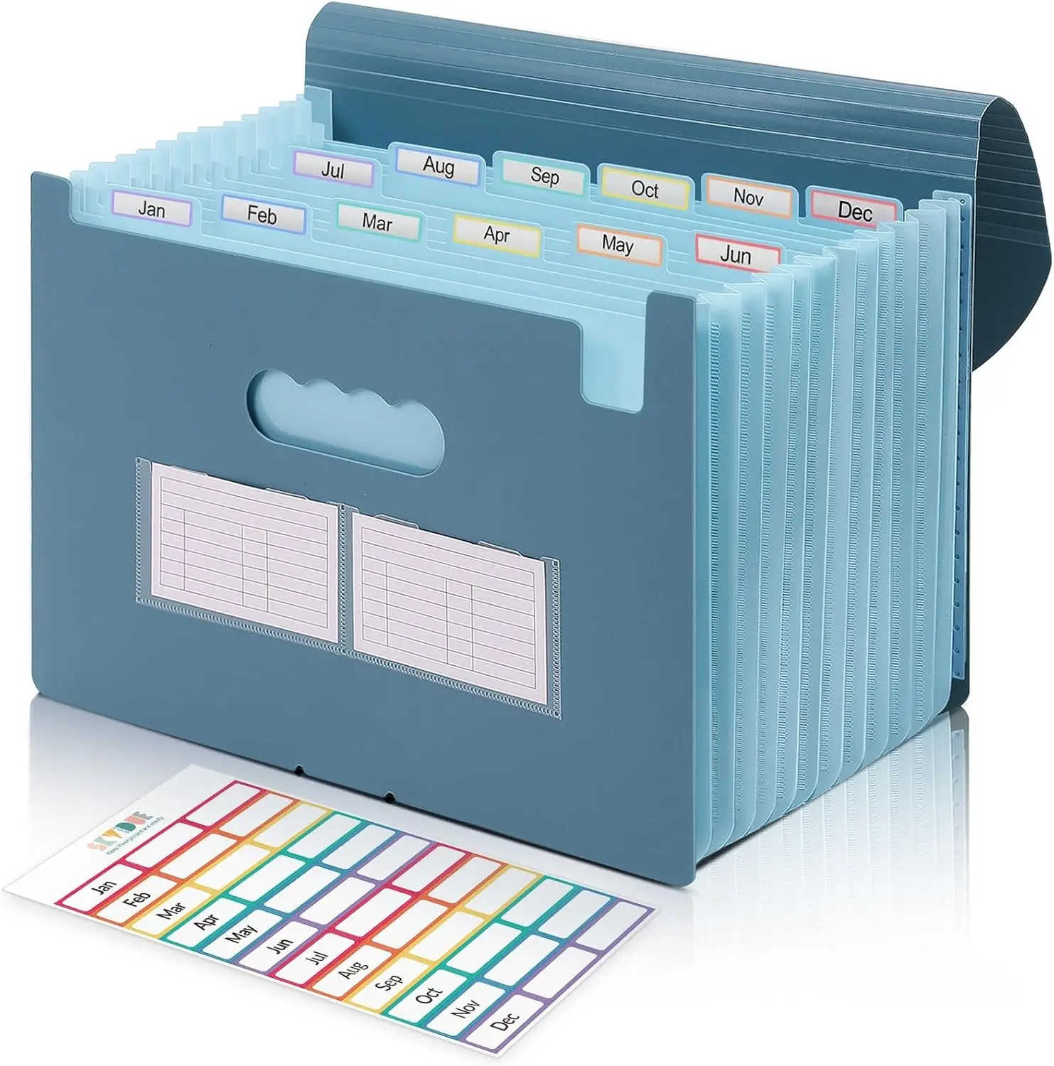 13 Pocket Expanding File Folder, A4 Letter Size, Portable Document Organizer for Home School Office, Haze Blue
13 Pocket Expanding File Folder, A4 Letter Size, Portable Document Organizer for Home School Office, Haze Blue