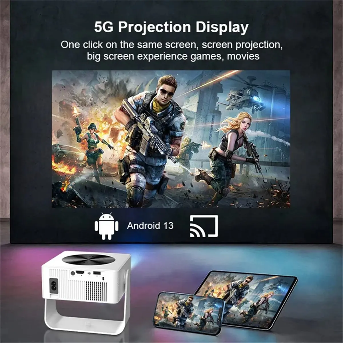 Лучший проектор 4K T1pro 250 ANSI Android 13, двухдиапазонный Wi-Fi 6 BT5.0, портативный проектор для домашнего кинотеатра на открытом воздухе, США
Лучший проектор 4K T1pro 250 ANSI Android 13, двухдиапазонный Wi-Fi 6 BT5.0, портативный проектор для домашнего кинотеатра на открытом воздухе, США