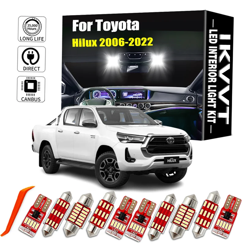 IKVVT LED Interior Light Kit For Toyota Hilux 2006- 2011 2012 2013 2014 2015 2016 2017 2018 2019 2020 2021 2022 Canbus No Error
IKVVT LED Interior Light Kit For Toyota Hilux 2006- 2011 2012 2013 2014 2015 2016 2017 2018 2019 2020 2021 2022 Canbus No Error