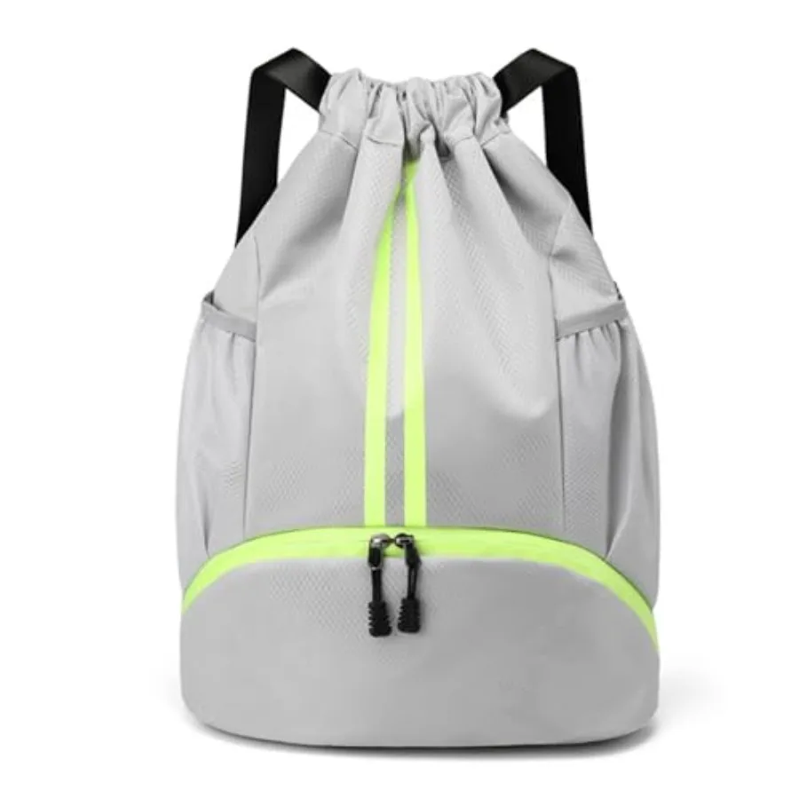Drawstring Backpack Gym Bag with Shoes Compartment for Soccer, Basketball, Swim, Water-Resistant String Backpack Beach Cinch fo
Drawstring Backpack Gym Bag with Shoes Compartment for Soccer, Basketball, Swim, Water-Resistant String Backpack Beach Cinch fo