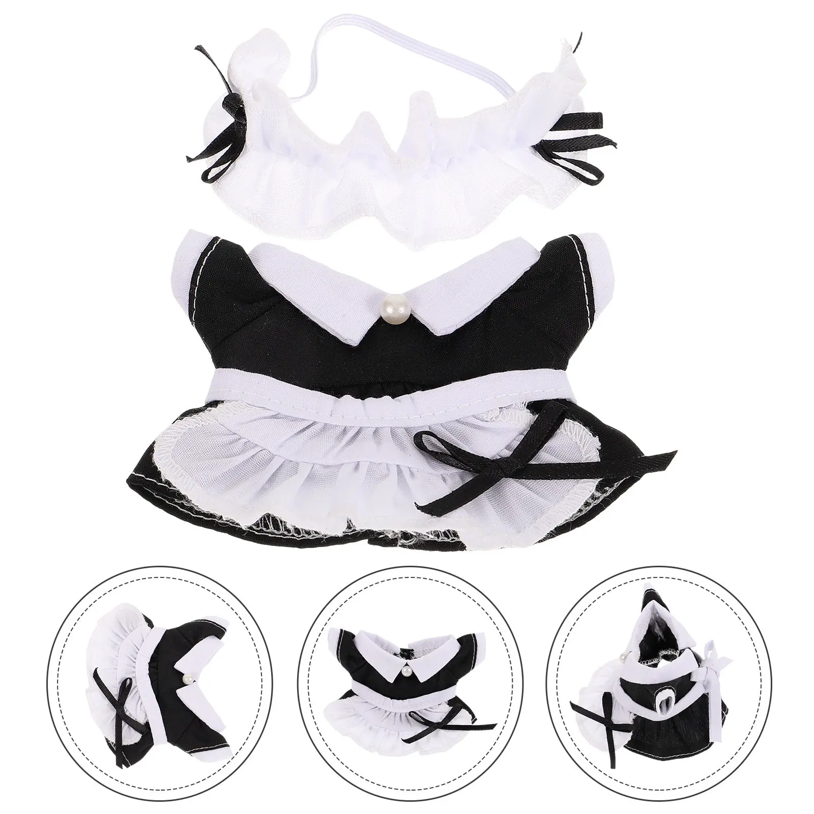 1 комплект: мини-костюм горничной из хлопка, мягкое мини-платье, очаровательный наряд для сменной одежды, декоративные аксессуары для девочек
1 комплект: мини-костюм горничной из хлопка, мягкое мини-платье, очаровательный наряд для сменной одежды, декоративные аксессуары для девочек