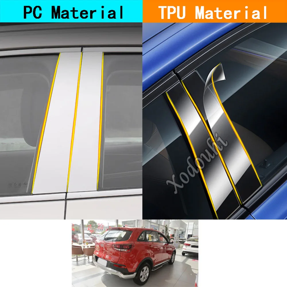 Car TPU/Glossy Mirror Pillar Post Cover Door Trim Window Molding Stickers Accessories 6pcs For Kia KX3 2015 2016 2017 2018 2019
Car TPU/Glossy Mirror Pillar Post Cover Door Trim Window Molding Stickers Accessories 6pcs For Kia KX3 2015 2016 2017 2018 2019