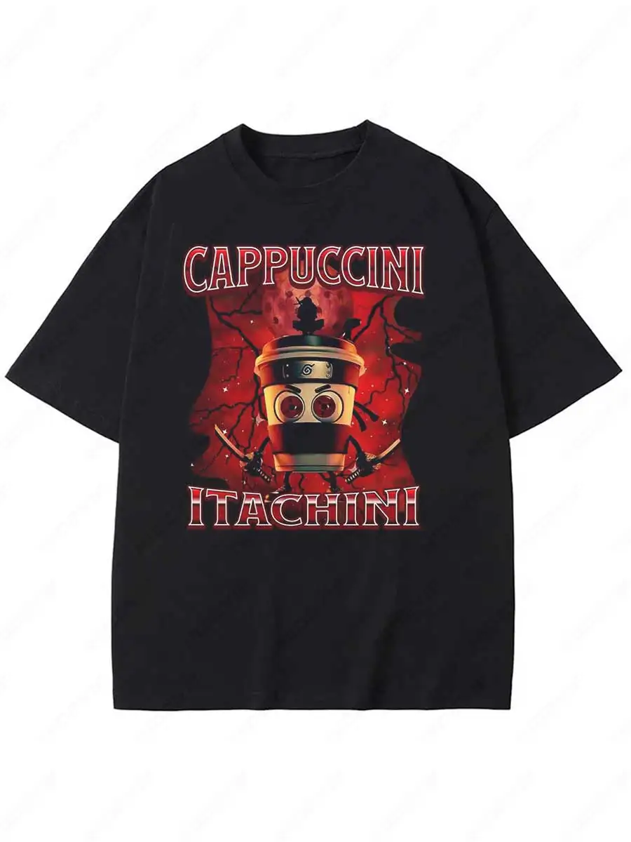 Cappuccino Assasino Italian Brainrot Funny Meme T-shirt Men Women Fashion Vintage Summer T-shirts Male Casual Humor T Shirt
Cappuccino Assasino Italian Brainrot Funny Meme T-shirt Men Women Fashion Vintage Summer T-shirts Male Casual Humor T Shirt