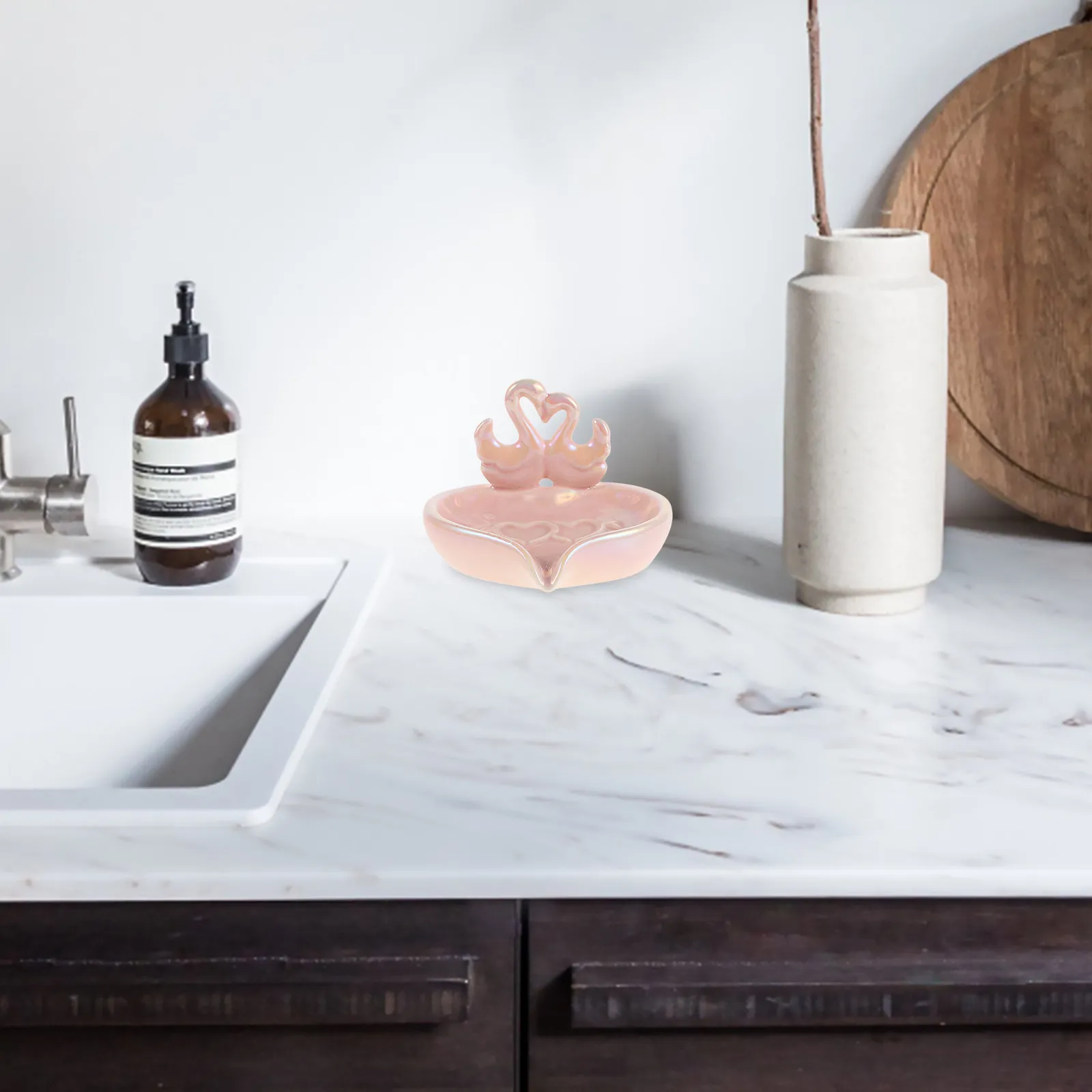 Ceramic Swan Soap Dish Self-Draining Cute Decorative Holder for Bathroom Sink Countertop Shower Rv Washbasin Soap Tray Organizer
Ceramic Swan Soap Dish Self-Draining Cute Decorative Holder for Bathroom Sink Countertop Shower Rv Washbasin Soap Tray Organizer