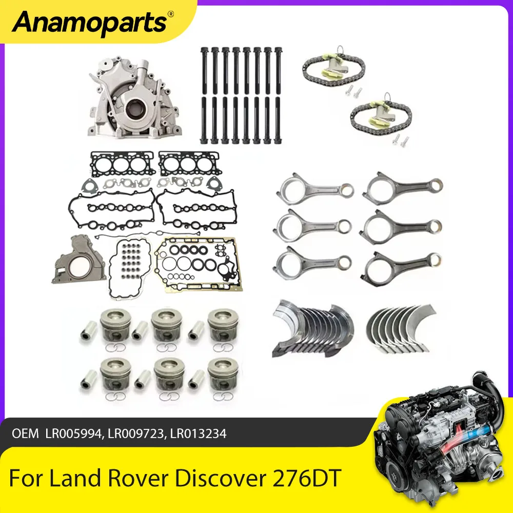Engine Rebuild Gakset Kit Oil Pump Piston Rod Bearing Set Fit 2.7 L 276DT For Land Rover Range Discovery Jaguar 2.7L Diesel
Engine Rebuild Gakset Kit Oil Pump Piston Rod Bearing Set Fit 2.7 L 276DT For Land Rover Range Discovery Jaguar 2.7L Diesel