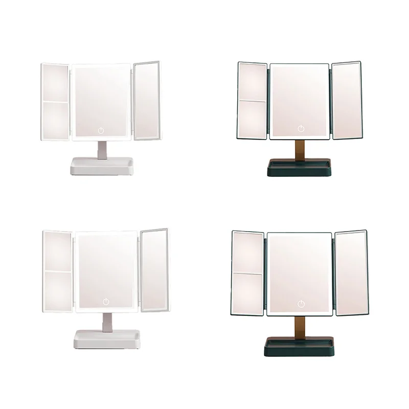 Vanity Mirror 3X Magnifying Cosmetic 3 Folding Makeup Mirrors 270 Rotation Stepless Dimmer Beauty Table Mirrors
Vanity Mirror 3X Magnifying Cosmetic 3 Folding Makeup Mirrors 270 Rotation Stepless Dimmer Beauty Table Mirrors
