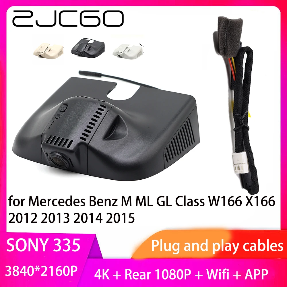 ZJCGO Plug and Play DVR Dash Cam 4K 2160P Video Recorder for Mercedes Benz M ML GL Class W166 X166 2012 2013 2014 2015
ZJCGO Plug and Play DVR Dash Cam 4K 2160P Video Recorder for Mercedes Benz M ML GL Class W166 X166 2012 2013 2014 2015