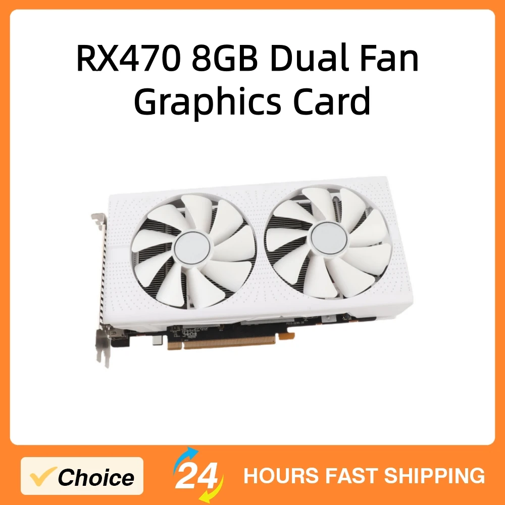 Игровая видеокарта RX470 8 ГБ GDDR5 256 бит с двумя вентиляторами для настольных ПК, интерфейс HD Multimedia Interface, PCI Express 3.0 X16
Игровая видеокарта RX470 8 ГБ GDDR5 256 бит с двумя вентиляторами для настольных ПК, интерфейс HD Multimedia Interface, PCI Express 3.0 X16