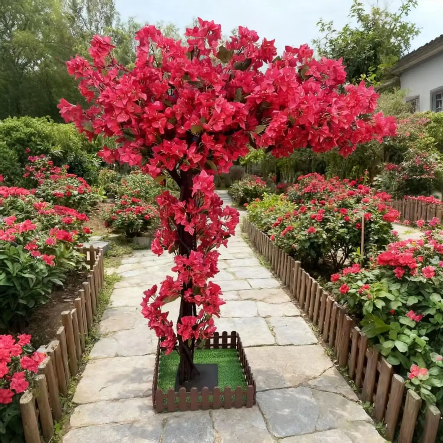 Lifelike Bougainvillea Artificial Tree Red Christmas Artificial Trees for Plant for Living Room, Wedding Party, Office, Balcony
Lifelike Bougainvillea Artificial Tree Red Christmas Artificial Trees for Plant for Living Room, Wedding Party, Office, Balcony