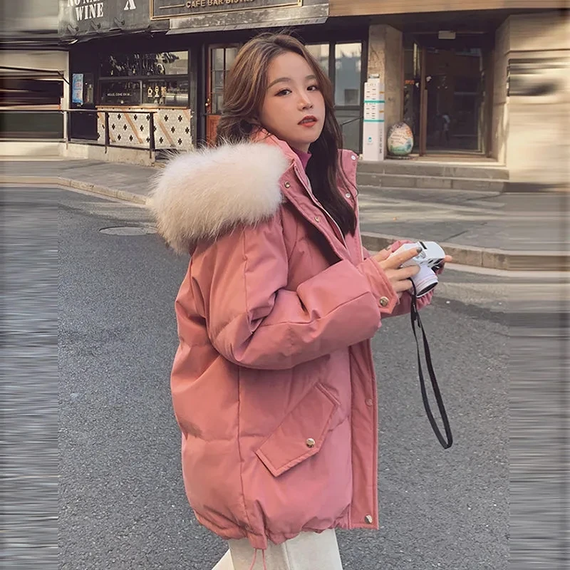 Down Cotton Jacket Women Autumn Winter 2023 New Hooded Cotton Coat Korean Style Fashion Casual Loose Thick Parkas Womens
Down Cotton Jacket Women Autumn Winter 2023 New Hooded Cotton Coat Korean Style Fashion Casual Loose Thick Parkas Womens