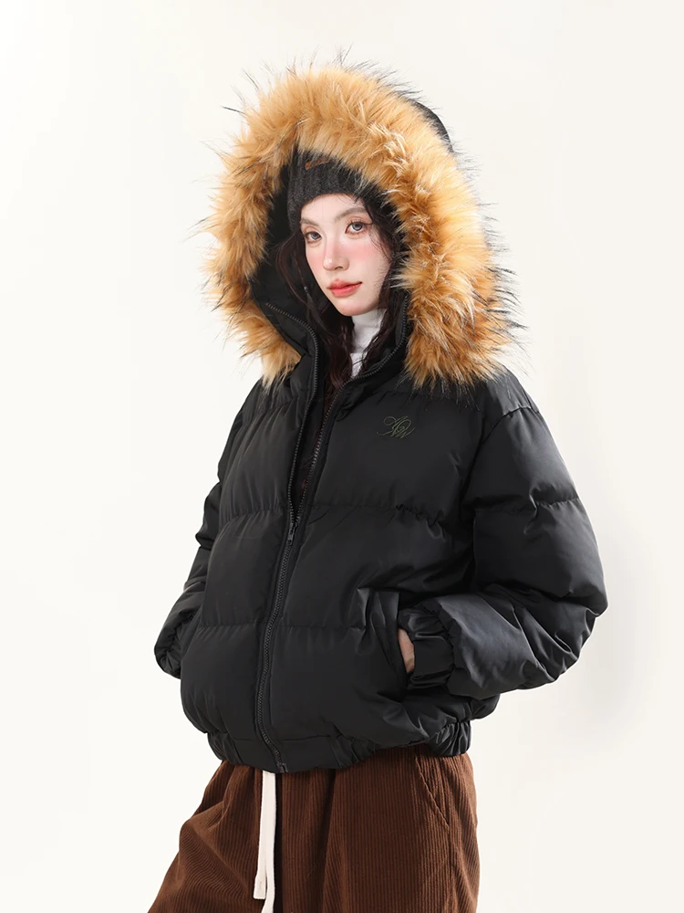 Новое зимнее женское свободное теплое пальто Milk Blue в Корейском стиле Street Faion ort Puffer Jaet с меховым воротником и капюшоном
Новое зимнее женское свободное теплое пальто Milk Blue в Корейском стиле Street Faion ort Puffer Jaet с меховым воротником и капюшоном