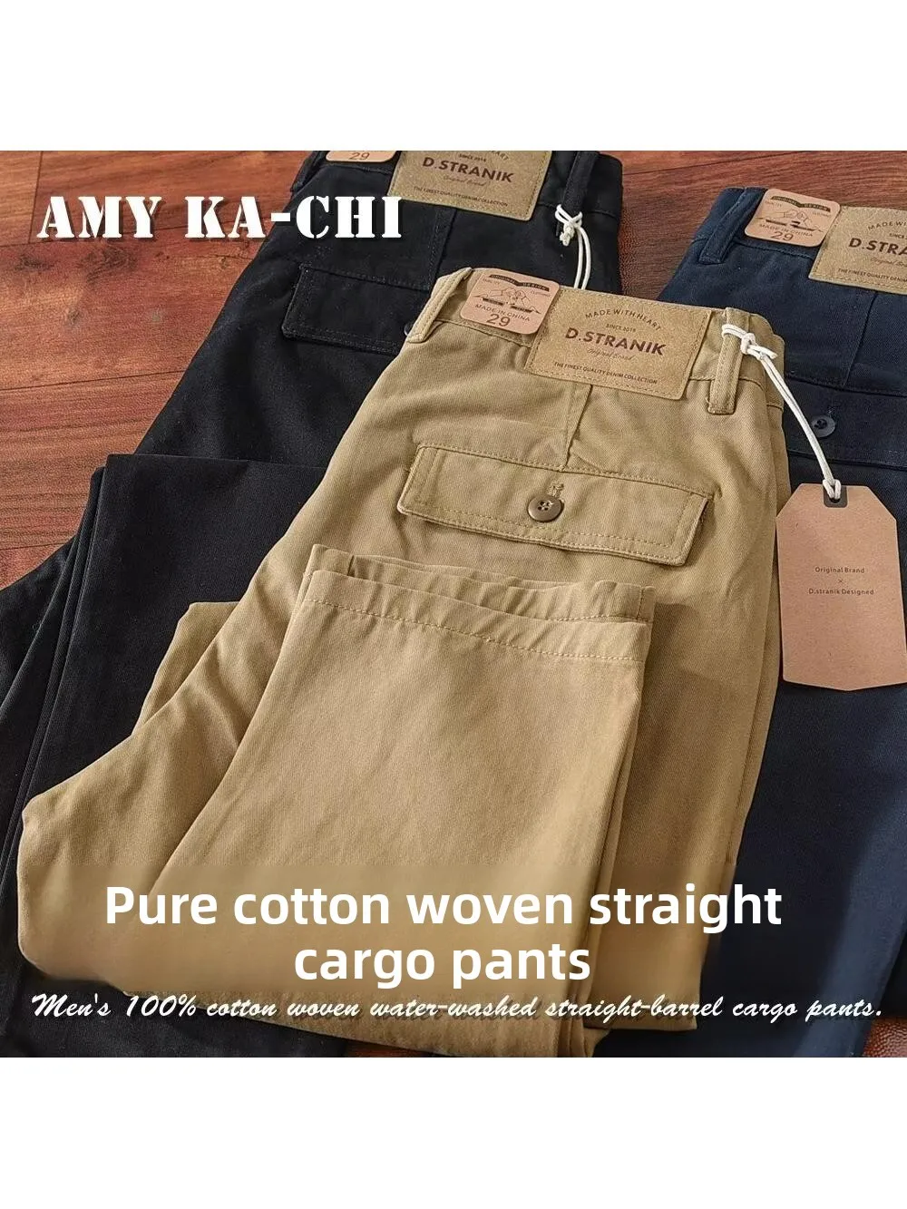 Retro Washed Pure Cotton Men's Loose Straight Leg Long Trousers Heavyweight Twill Workwear Casual Pants Youth Vitality Style
Retro Washed Pure Cotton Men's Loose Straight Leg Long Trousers Heavyweight Twill Workwear Casual Pants Youth Vitality Style