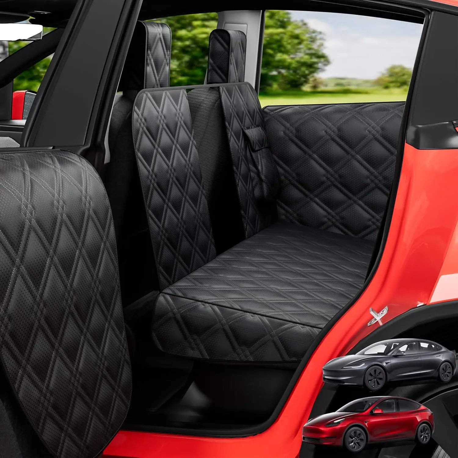 For Tesla Model Y/3 Back Seats, Pet Use, Waterproof, with Headrest Protector
For Tesla Model Y/3 Back Seats, Pet Use, Waterproof, with Headrest Protector