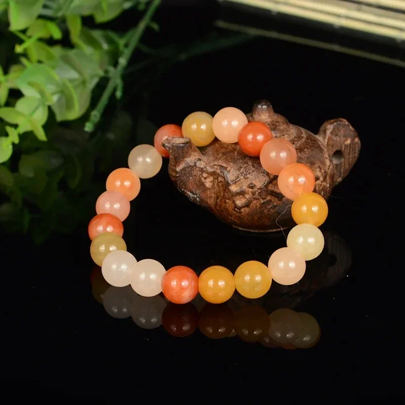 Natural Golden Jade Bracelet New Natural Solid Color Multicolor Golden Jade Beads Beads Vintage Light Luxury Handmade Jewelry
Natural Golden Jade Bracelet New Natural Solid Color Multicolor Golden Jade Beads Beads Vintage Light Luxury Handmade Jewelry