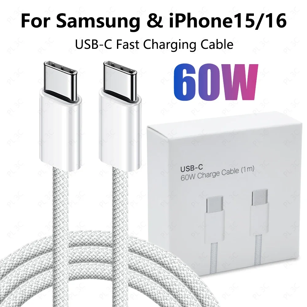 Original USB C Cable 60W For Apple iPhone 17 16 15 Pro Max Type C Cable For Samsung S24 23 22 Xiaomi Type C Weaving Cable
Original USB C Cable 60W For Apple iPhone 17 16 15 Pro Max Type C Cable For Samsung S24 23 22 Xiaomi Type C Weaving Cable