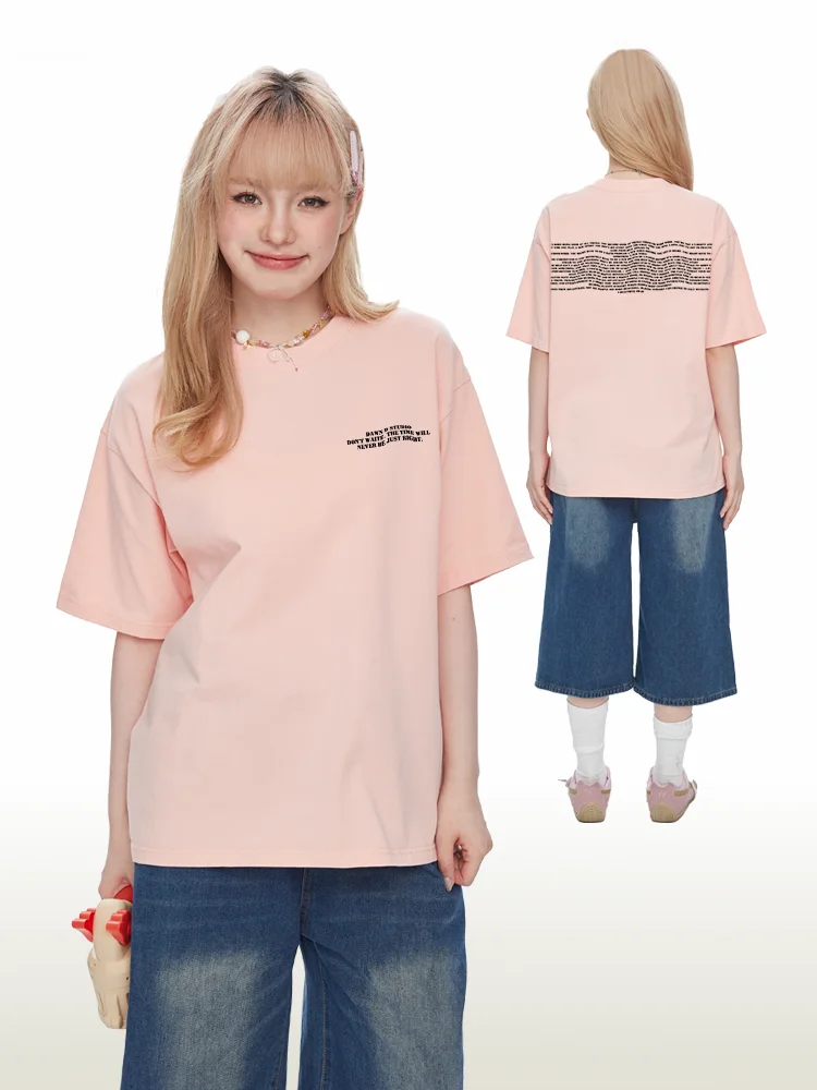 Dawn Casual Cotton Short Sleeve T-Shirt Letter Print Loose Fit Summer Top for Women And Men Couple Half Sleeve round Neck Tee
Dawn Casual Cotton Short Sleeve T-Shirt Letter Print Loose Fit Summer Top for Women And Men Couple Half Sleeve round Neck Tee