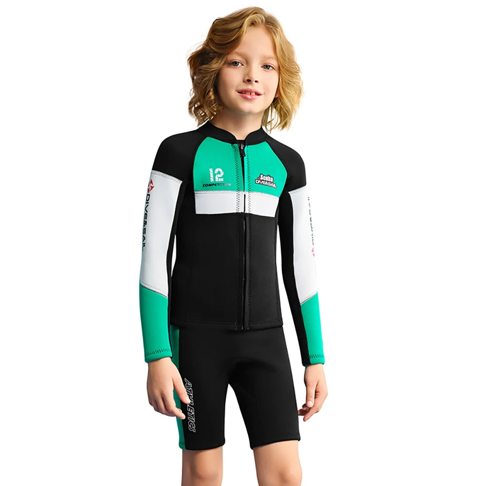 Boys Wetsuit Pants Top Jacket Sets For Boy Youth Wet Suit Surf Suits Neoprene 2.5mm Long Sleeve Front Zipper Thickness Swimsuits
Boys Wetsuit Pants Top Jacket Sets For Boy Youth Wet Suit Surf Suits Neoprene 2.5mm Long Sleeve Front Zipper Thickness Swimsuits