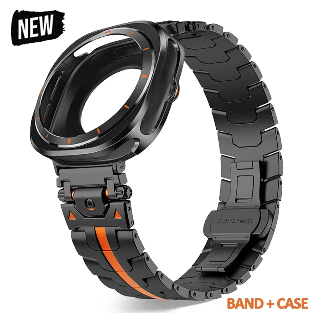 Metal Stainless Steel Band for Samsung Galaxy Ultra 7 47mm Aluminum Alloy Case Luxury Strap for samsung Galaxy ULTRA 47 Bracelet
Metal Stainless Steel Band for Samsung Galaxy Ultra 7 47mm Aluminum Alloy Case Luxury Strap for samsung Galaxy ULTRA 47 Bracelet