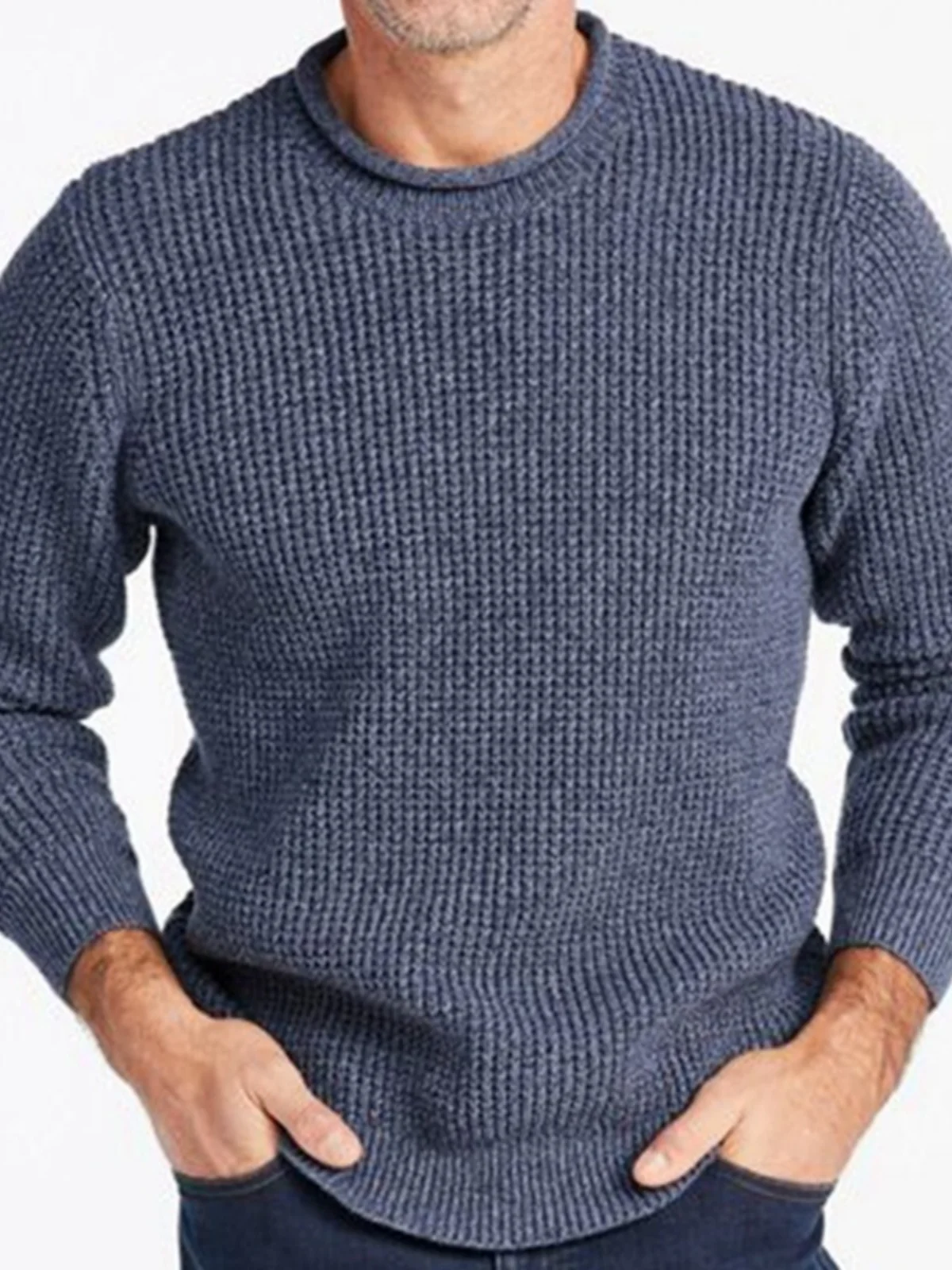 Вязаный свитер с длинными рукавами и круглым вырезом, молодежный, утепленный, прямого кроя, базовый дизайн, цветной, весна-осень
Вязаный свитер с длинными рукавами и круглым вырезом, молодежный, утепленный, прямого кроя, базовый дизайн, цветной, весна-осень