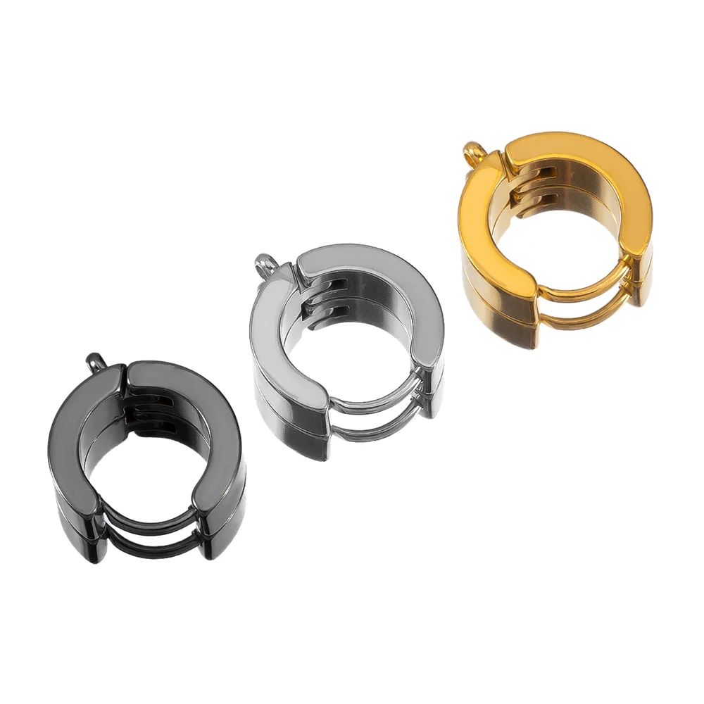 10pcs Stainless Steel Hoop Earring Hook Connector Women French Earrings Settings Men Punk Hiphop Bijoux Gifts DIY Jewelry Making
10pcs Stainless Steel Hoop Earring Hook Connector Women French Earrings Settings Men Punk Hiphop Bijoux Gifts DIY Jewelry Making