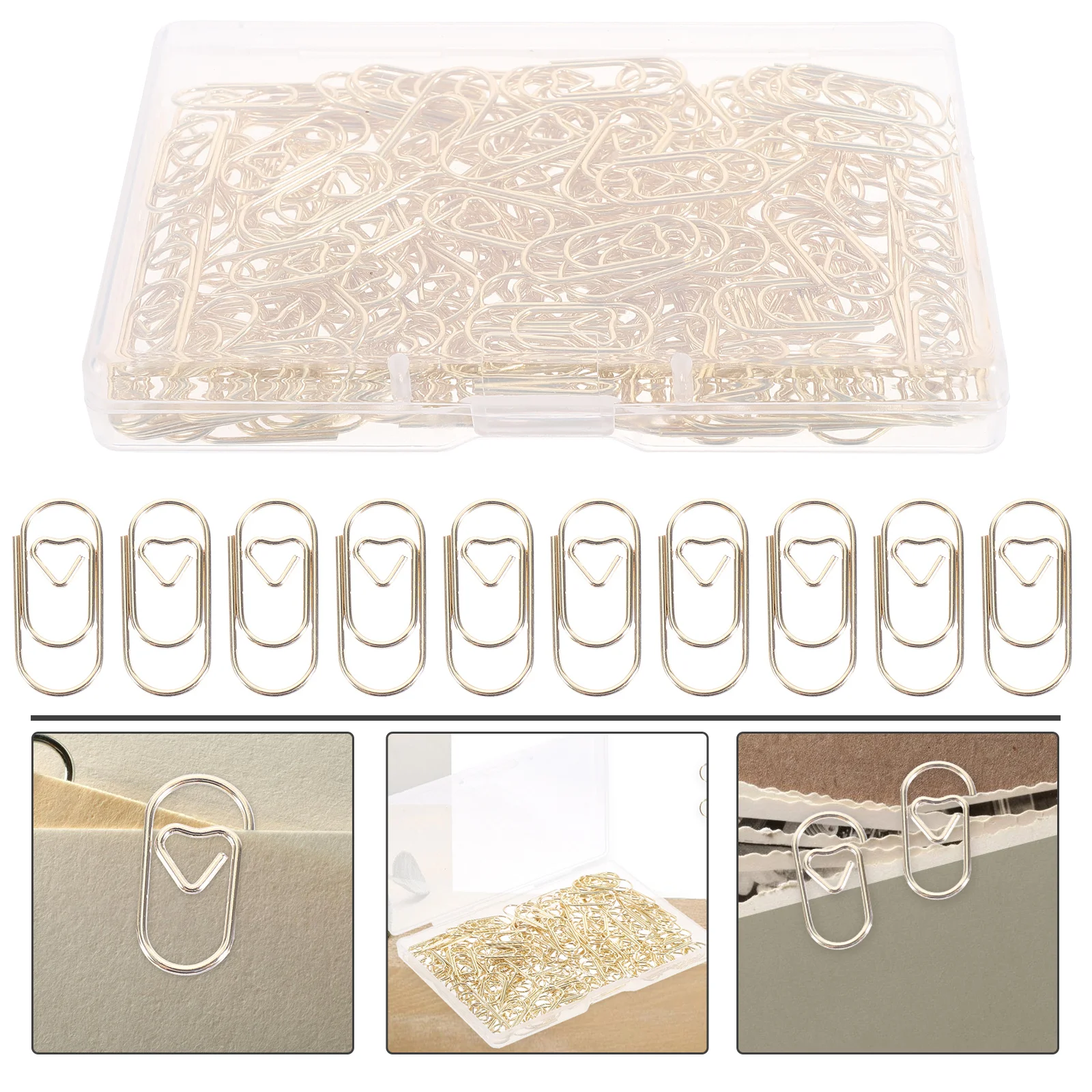 150 Pcs Heart Shaped Paper Clips 20mm Gold Mini Size Cute Small Metal Office Desk Supplies Documents Organization Creative
150 Pcs Heart Shaped Paper Clips 20mm Gold Mini Size Cute Small Metal Office Desk Supplies Documents Organization Creative
