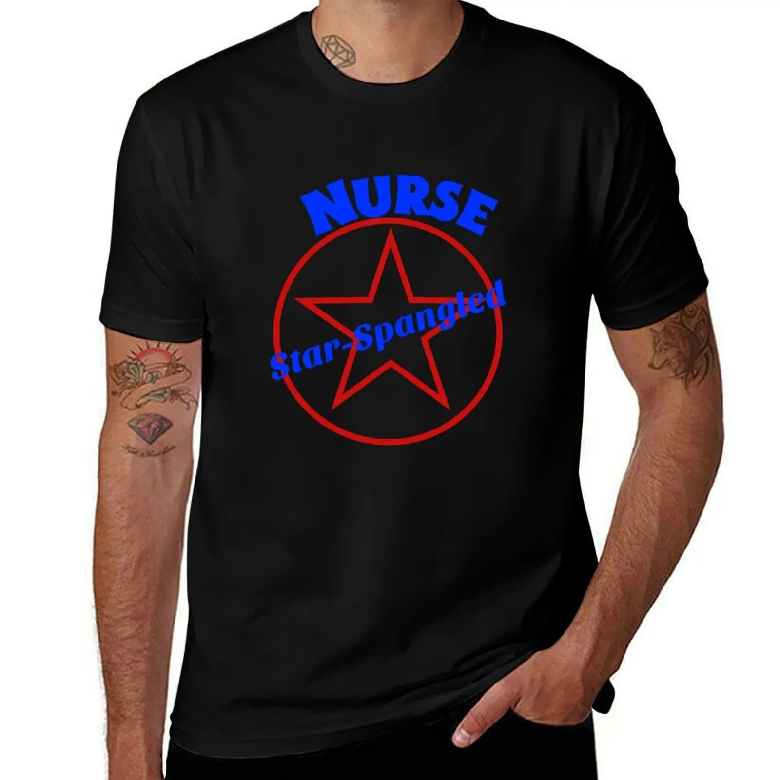 Star Star-Spangled Nurse T-Shirt cute clothes funny shirt cotton Blouse anime shirt clothing for men
Star Star-Spangled Nurse T-Shirt cute clothes funny shirt cotton Blouse anime shirt clothing for men